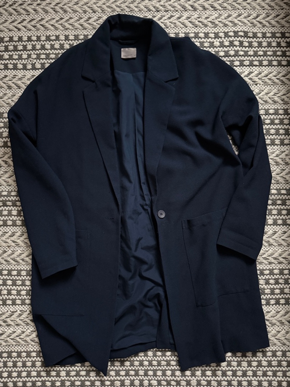 VERO MODA Navy Longline Blazer